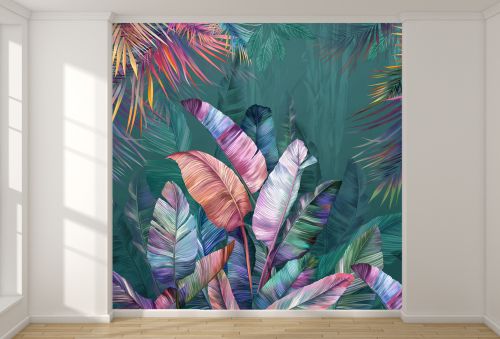 T9281 Wallpaper Tropical leaves